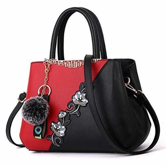 Classic Genuine Textured Bag Satchel For Women: Soft Textured Strap Handbags F - Picture 1 of 7